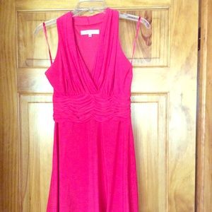 EVAN PICONE Pink V Neck sleeveless dress size 10